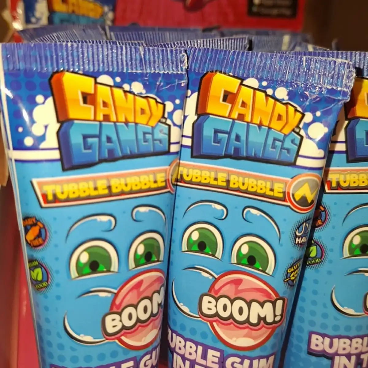 Candy gang bubblegum in tube unité