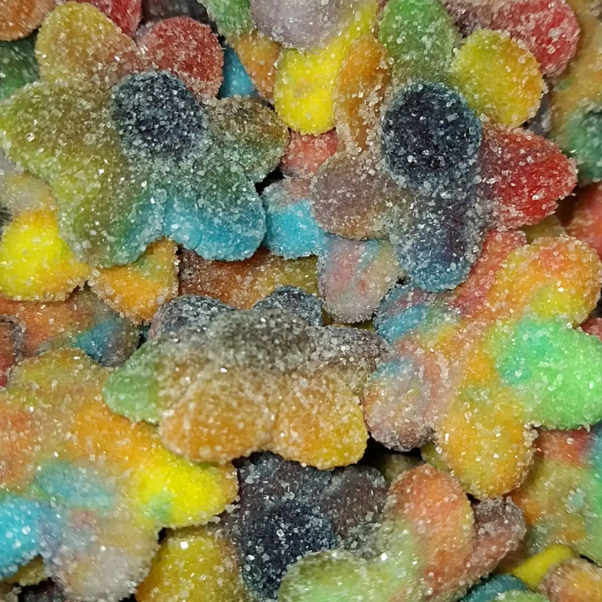 Fleurs multicolores sucrés 100g