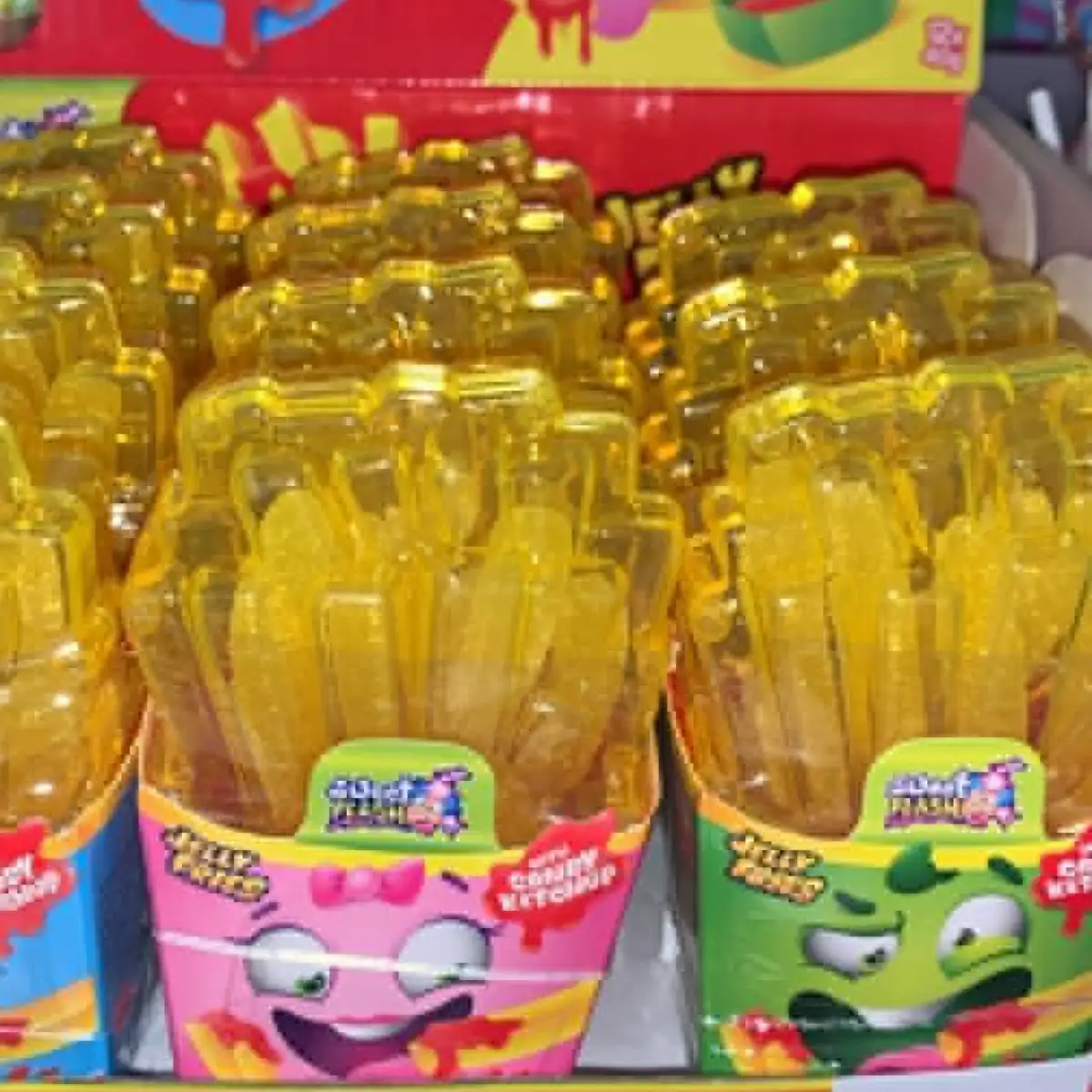 With candy ketchup