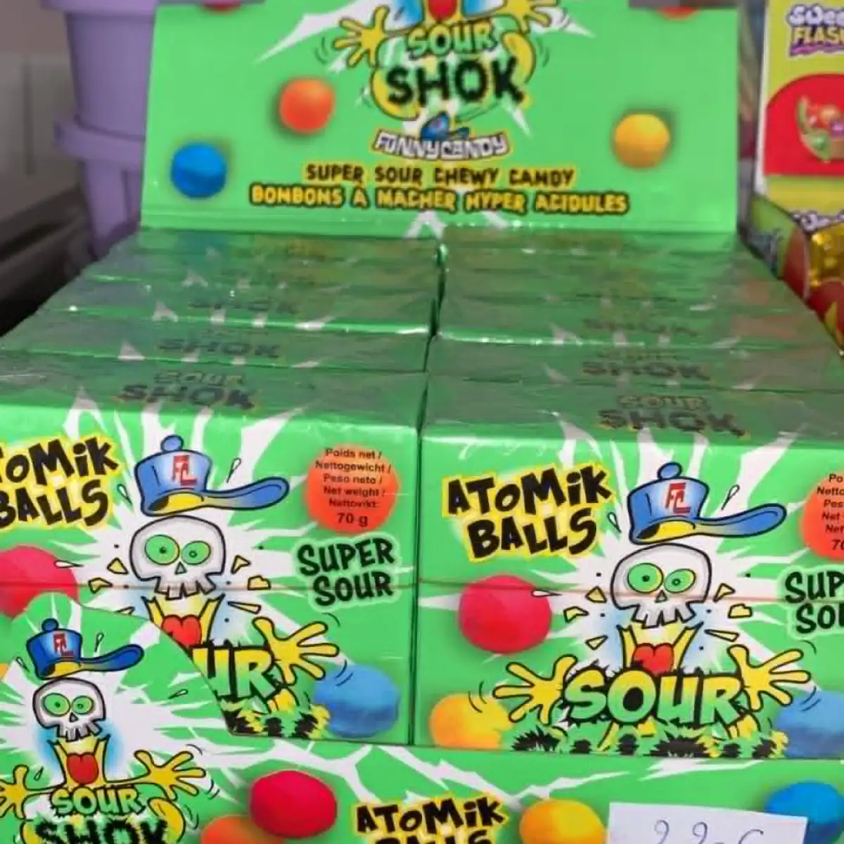 Sour chok Atomik balles